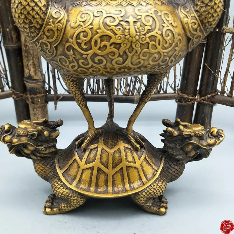 DecorBites™ Dragon Tortoise Crane Incense Burner Collection for Home Decoration