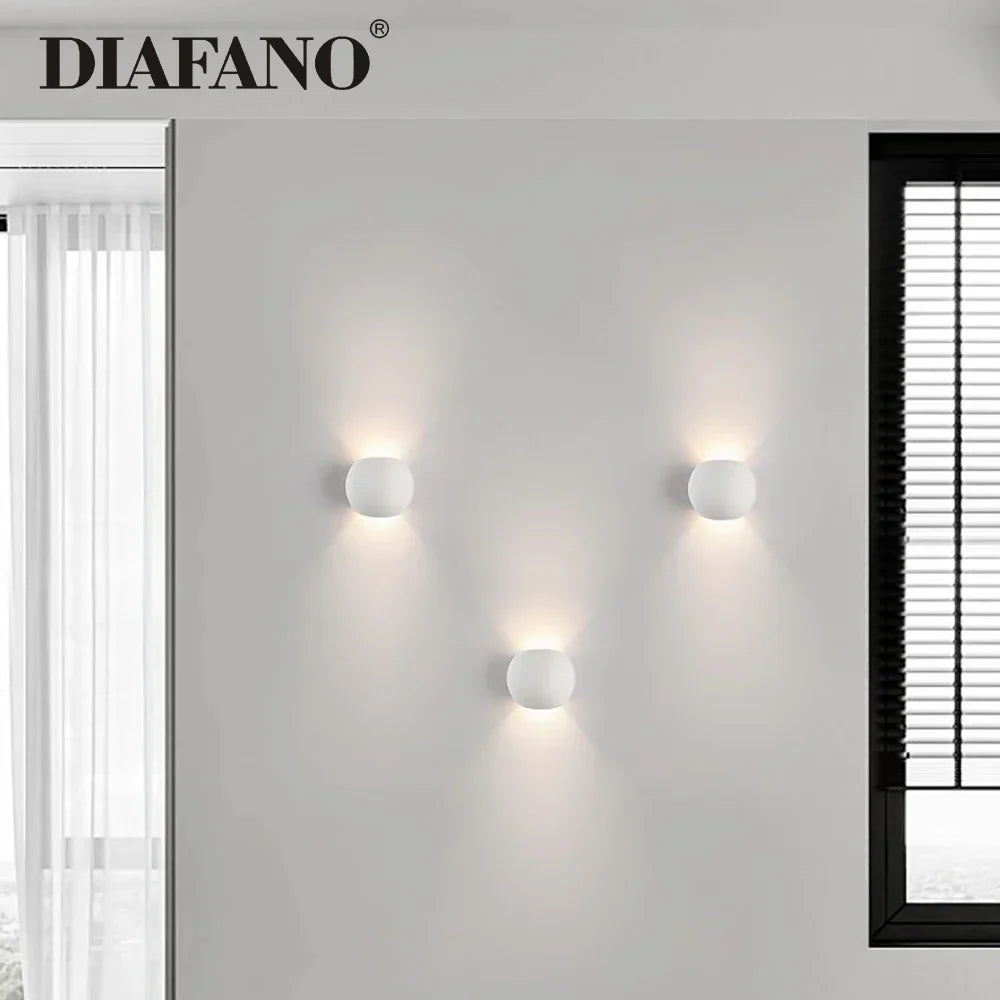 DecorBites™ مصباح جداري LED من الجبس 5 وات بتصميم عصري إبداعي للغرف المعيشة وغرف النوم