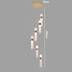 Nordic Multi-Light Iron And Acrylic Pendant Light