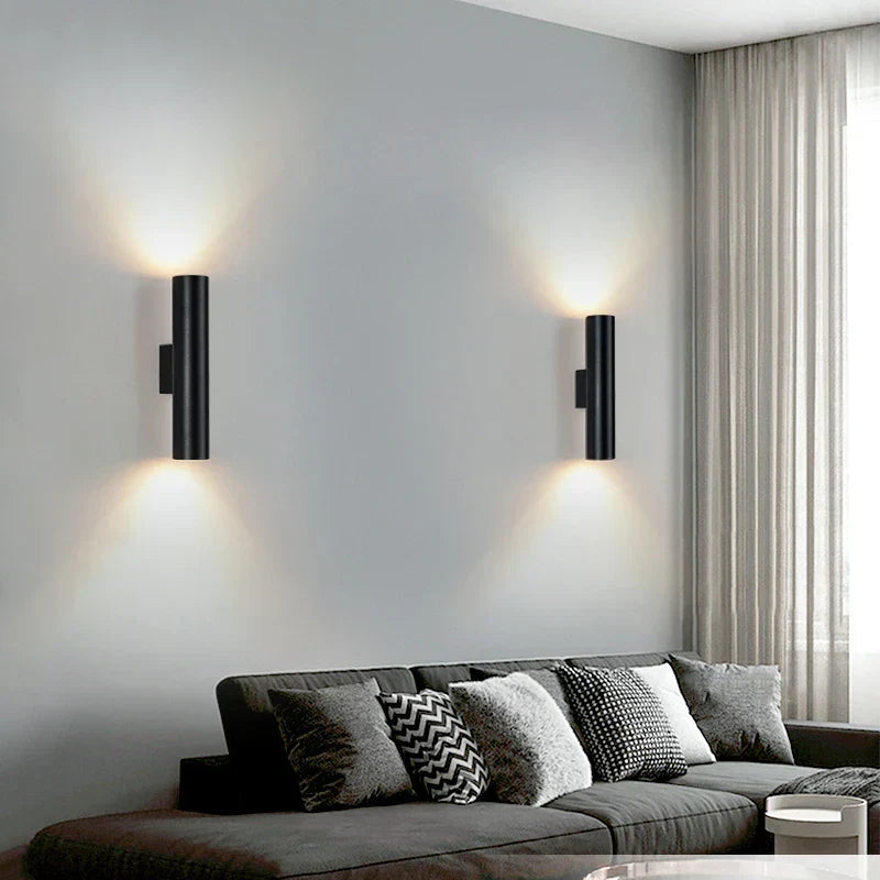 مصباح حائط LED من DecorBites™ من الألومنيوم للإضاءة الداخلية في غرف المعيشة وغرف النوم وغرف الطعام وبجانب السرير.