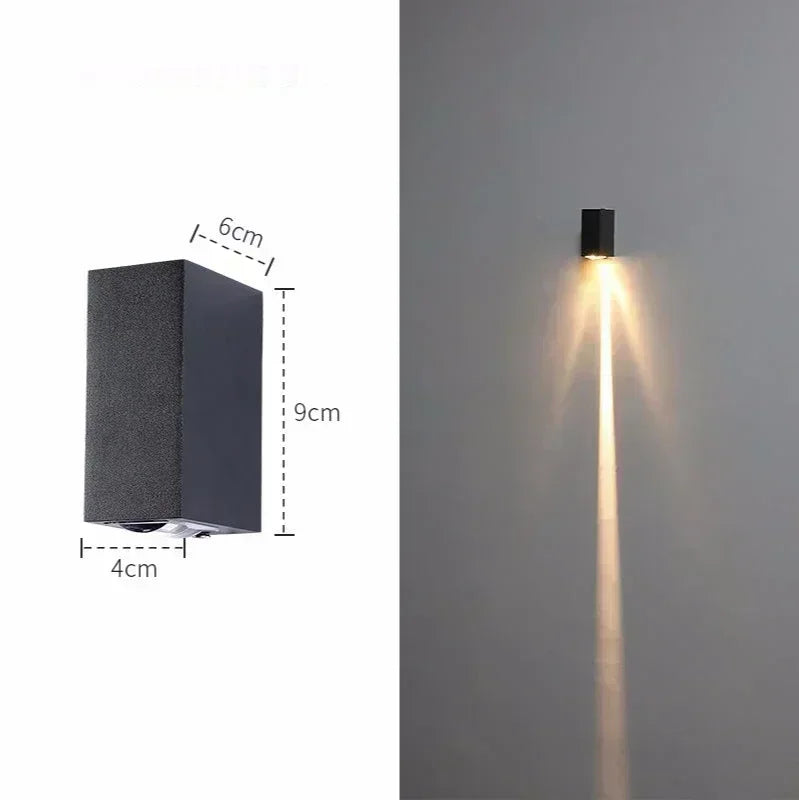 DecorBites™ Aluminum Waterproof Porch Spot Wall Lamp: High Power Indoor Outdoor Light
