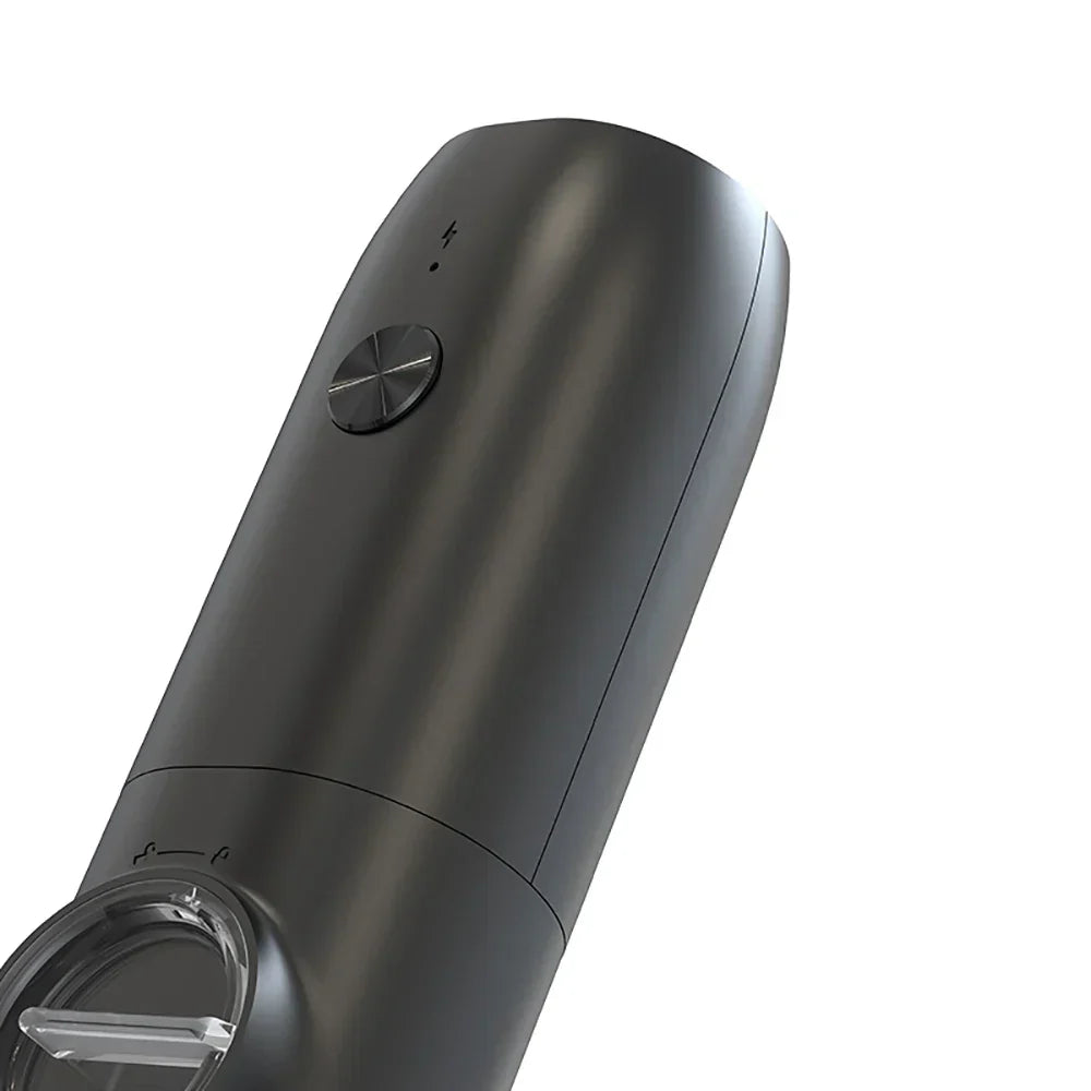 DecorBites™ Electric Salt Pepper Grinder Set USB Rechargeable Adjustable Coarseness LED Light