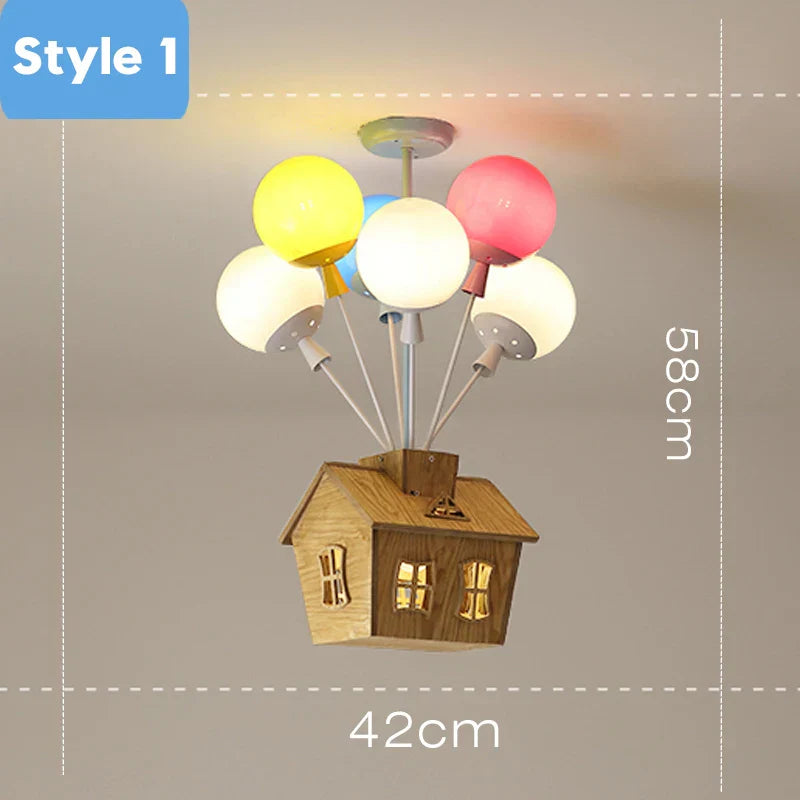 DecorBites™ مصباح سقف LED على شكل بالون لغرفة المعيشة والطعام وغرفة الأطفال