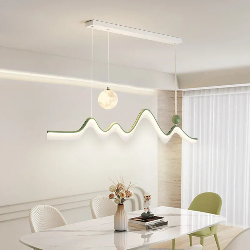 ثريا DecorBites™ LED: مصباح سقف متدلي بتصميم عصري بسيط لغرفة الطعام والمطبخ وإضاءة المنزل
