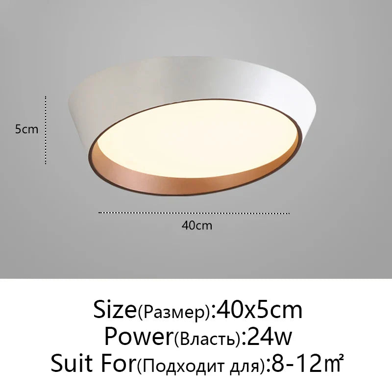 ثريا سقف LED من DecorBites™: إضاءة غرفة نوم عصرية