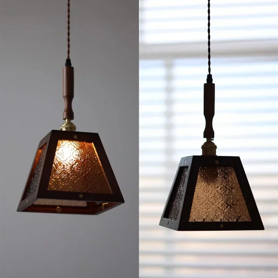 DecorBites™ Green LED Glass Pendant Lamp for Modern Décor & Ambiance