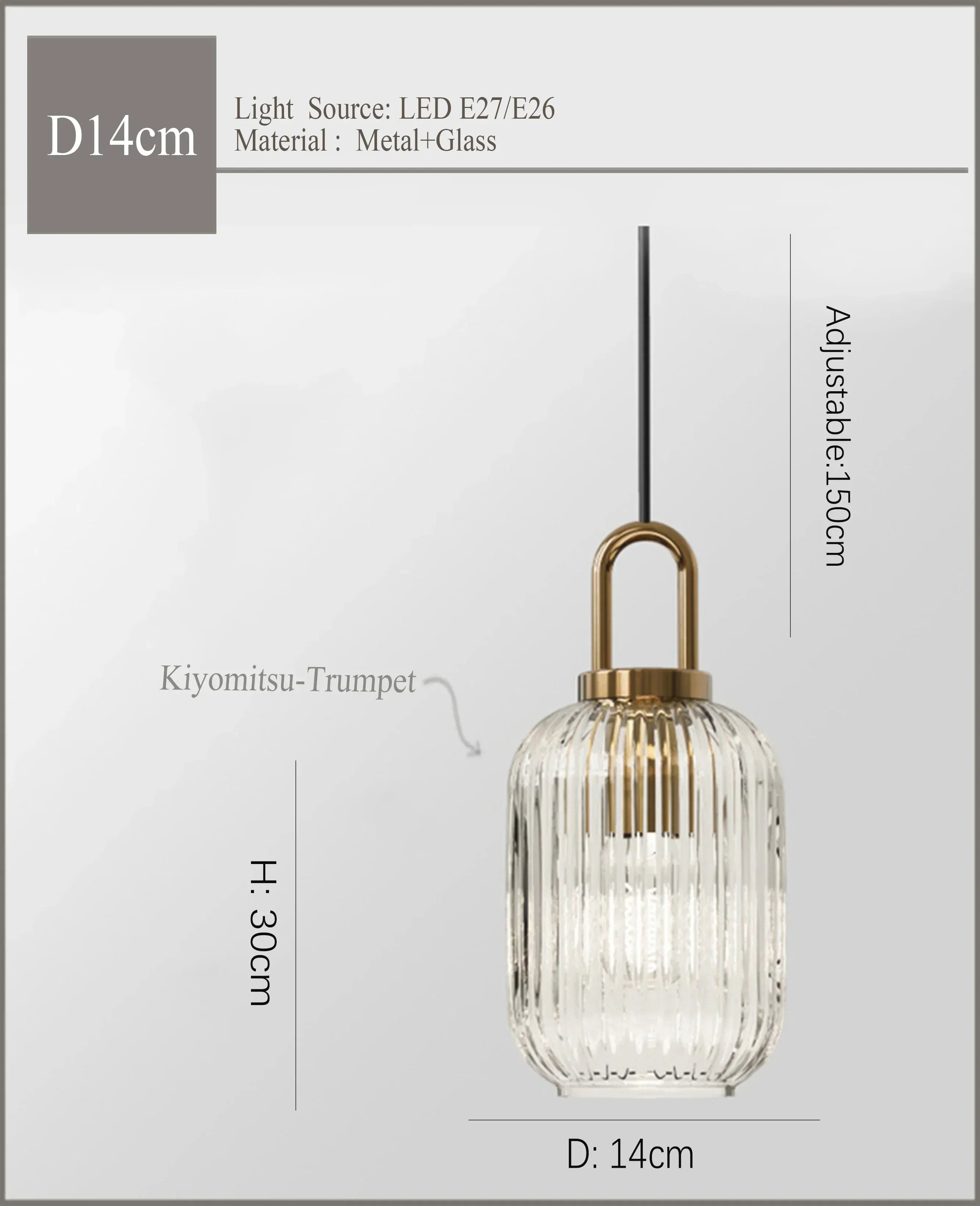 DecorBites™ مصباح معلق زجاجي ياباني: مصباح LED حديث على الطراز الاسكندنافي لغرفة النوم والديكور المنزلي