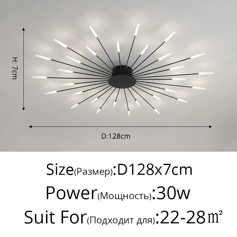 DecorBites™ Acrylic LED Ceiling Lights for Bedroom Hall Living Kids Room Lamps