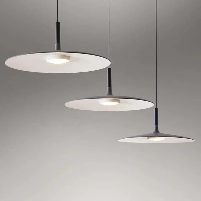DecorBites™ LED UFO Pendant Lights: Nordic Aluminium Round Lamps for Home Decor and Indoor Lighting