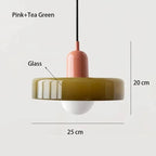 Nordic Vintage Orange Glass Pendant Light