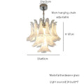 DecorBites™ French White Glass Pendant Lights: Luxury LED Hanging Lamps for Living & Dining Rooms