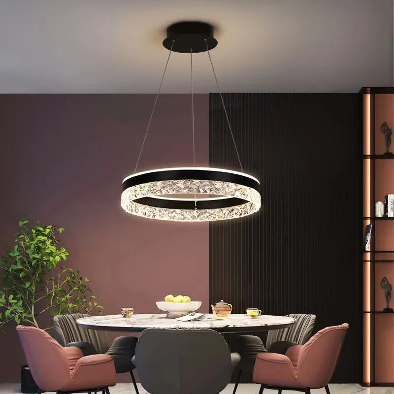 Modern White Ring LED Pendant Light