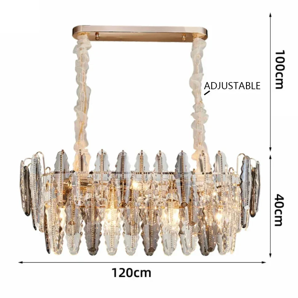 Lustre LED Leaf DecorBites™ : Éclairage de décoration moderne pour salon et escalier tournant duplex