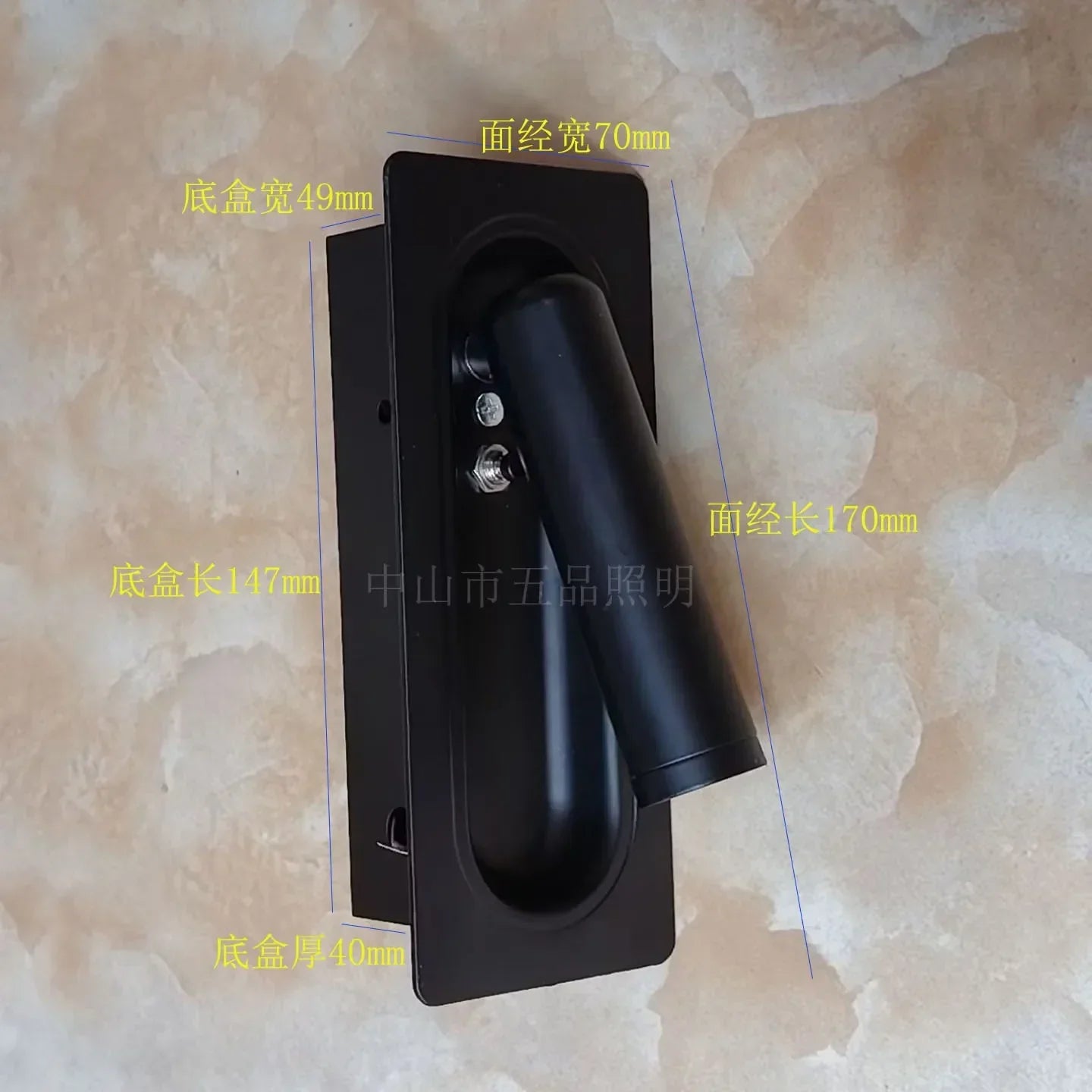 DecorBites™ Adjustable Bedside LED Wall Lamp for Modern Hotel Guest Rooms