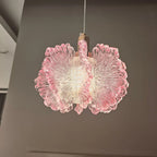 Nordic French Cream Acrylic Flower Pendant Light