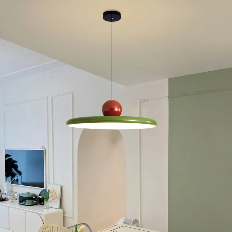 DecorBites™ Cream Wind Saucer LED Pendant Light for Interior Illumination