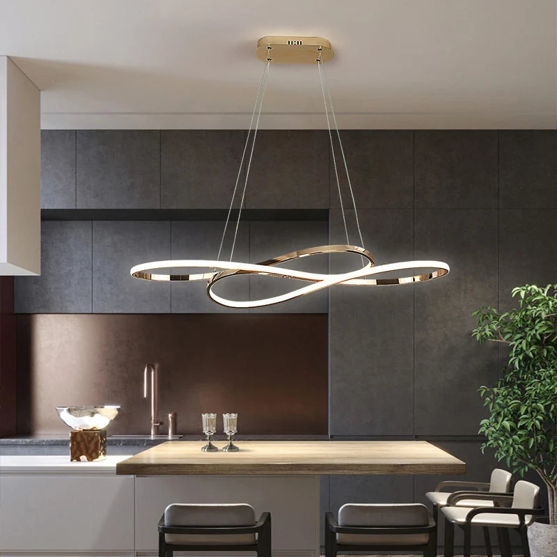 Nordic Minimalist Metal Pendant Light Chandelier