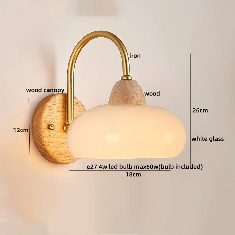 DecorBites™ Cotton LED Wall Lamps with Pull Chain Switch for Restaurant Living Room Bedroom