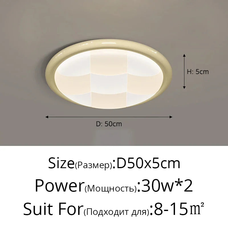 DecorBites™ Cream Style LED Ceiling Lights - Modern, Simple, Atmospheric Lighting for Home
