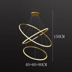 Nordic Acrylic Iron LED Pendant Light Chandelier