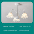 DecorBites™ 2024 Modern Green White Chandelier Ceiling Hanging Lamp for Living Room Dining Bedroom
