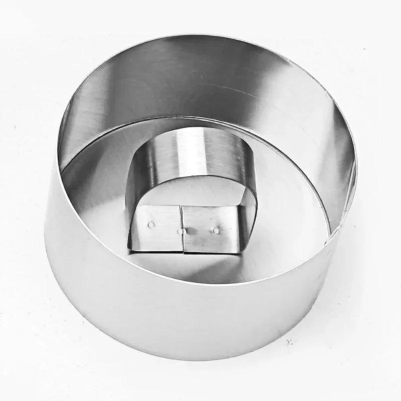 DecorBites™ 430 Stainless Steel Bakeware Mold for Salads, Desserts, and Cupcakes