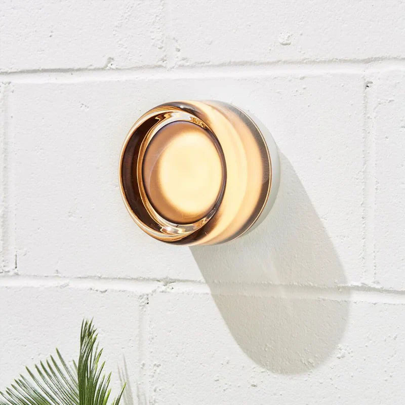مصباح حائط DecorBites™ زجاجي مثبت LED لغرفة المعيشة أو غرفة النوم أو الحمام الفاخر