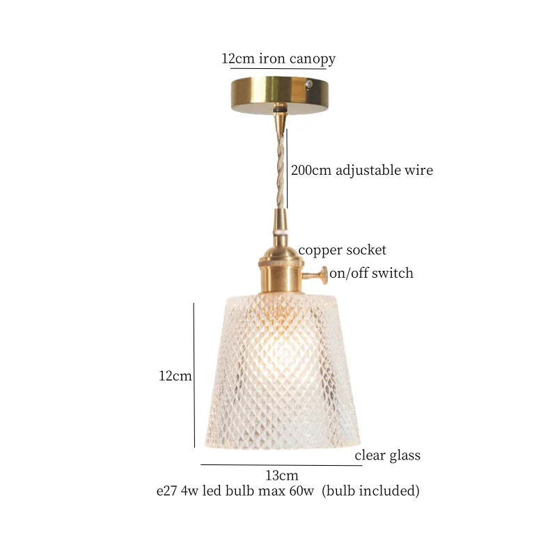 مصباح تعليق LED من الزجاج الأخضر DecorBites™ - مصباح معلق اسكندنافي حديث