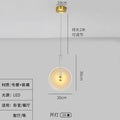 DecorBites™ Circular Glass LED Chandelier - Modern Nordic Style for Home Decor