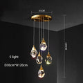 DecorBites™ Elegant Crystal Chandelier for Living Room & Staircase Lighting