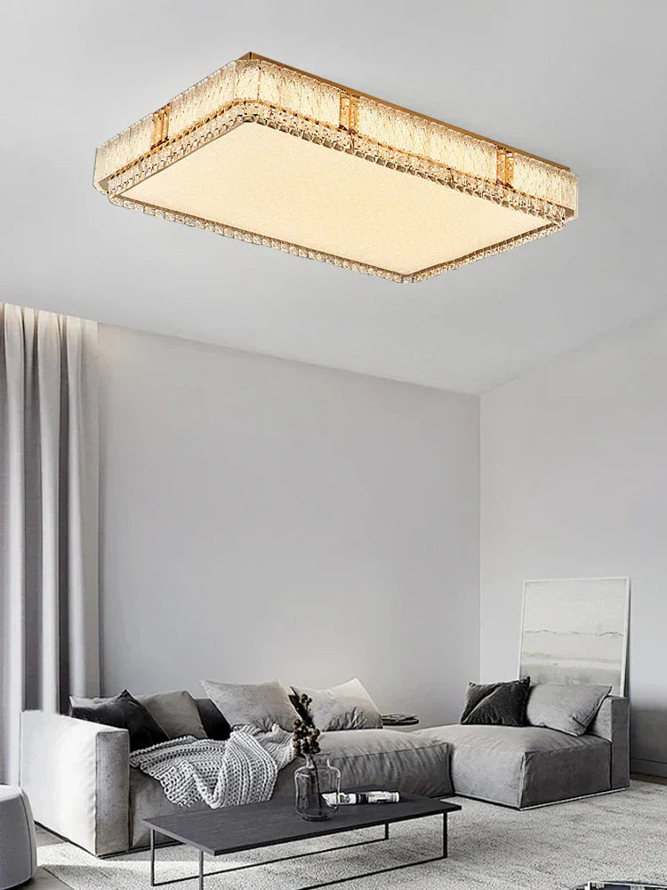 DecorBites™ مصباح سقف كريستال زجاجي LED تركيبات إضاءة ديكور منزلي حديثة وبسيطة