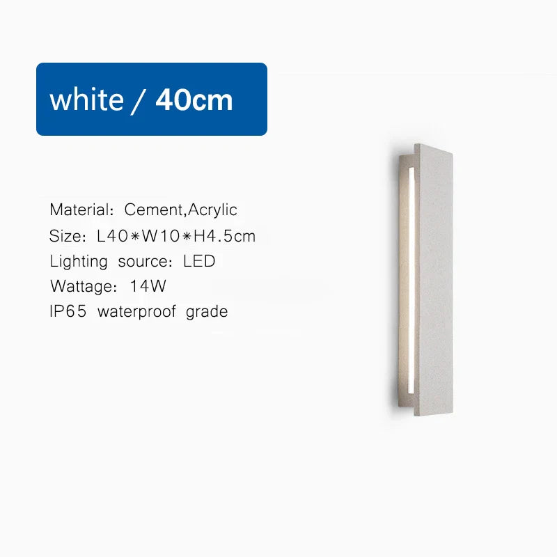 DecorBites™ LED Limestone Sconce Garden Porch Lamp for Country Villa Balcony Entrance