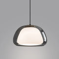 Nordic Double Glass Pendant Light in Amber, Gray, or Clear