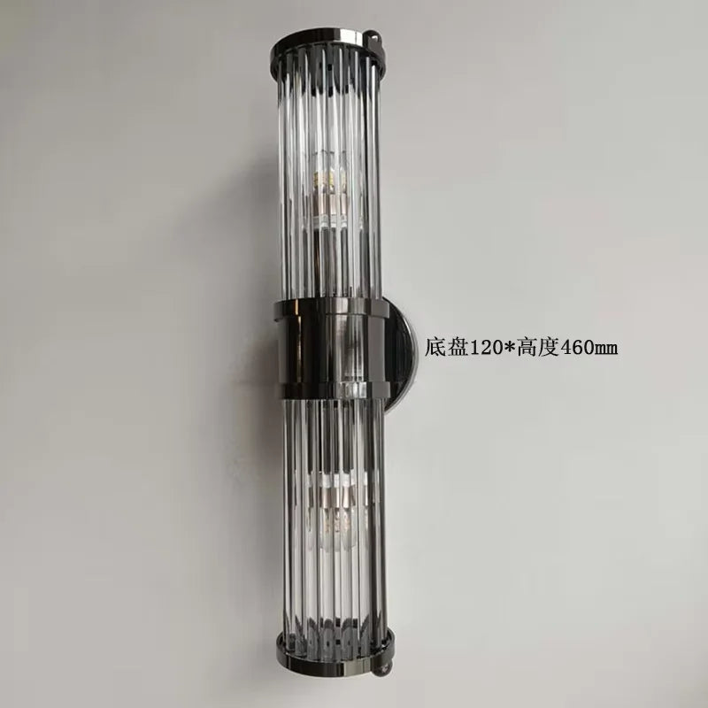 أضواء الحائط الزجاجية DecorBites™ من نوع Glass Rod - مصابيح مثبتة على الحائط للإضاءة العلوية/السفلية