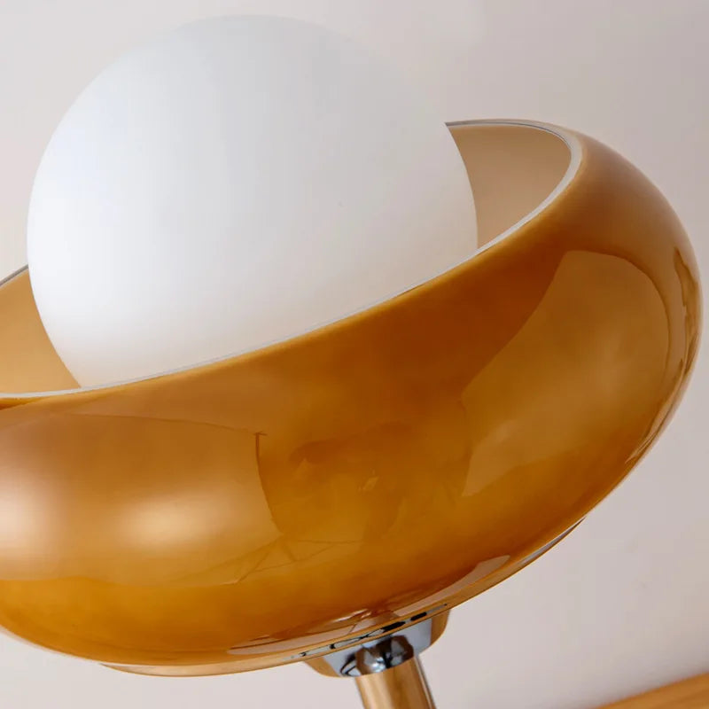DecorBites™ Guzzini Modern Bauhaus Table Lamp Bedroom Study Living Room Retro Yellow Cream