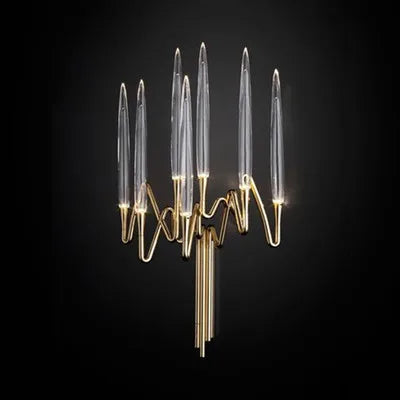 DecorBites™ Crystal Branch Chandelier: Nordic LED Pendant Light for Home Décor & Wedding Lighting