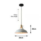 Nordic Industrial Colorful Metal Pendant Light