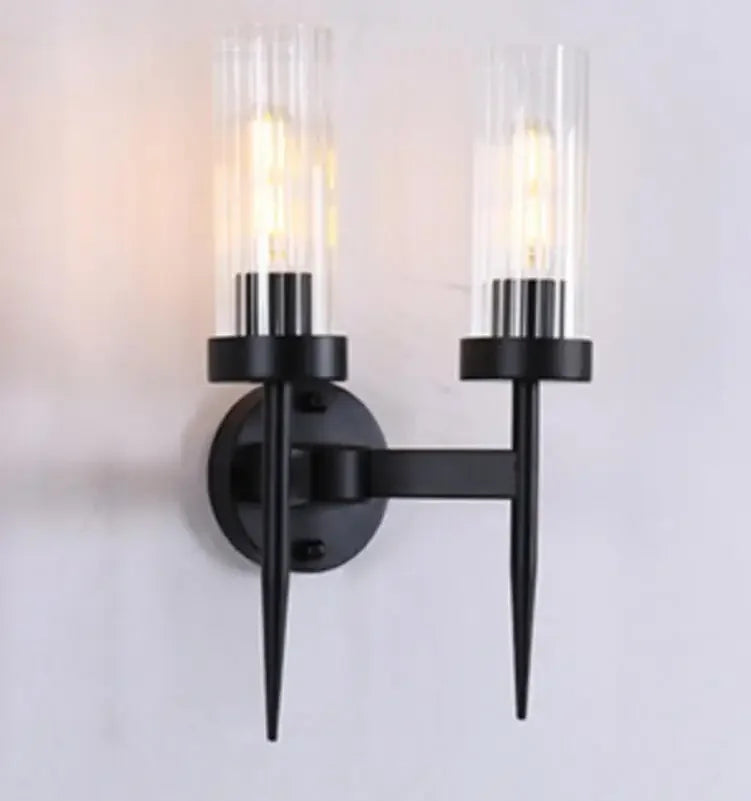 DecorBites™ Gold LED Wall Lights Glass Lamps for Bedroom, Living Room, and Bathroom