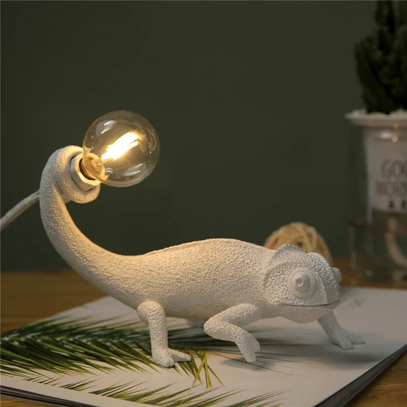 DecorBites™ Chameleon Night Light for Bedroom Decor and Reading Lamp