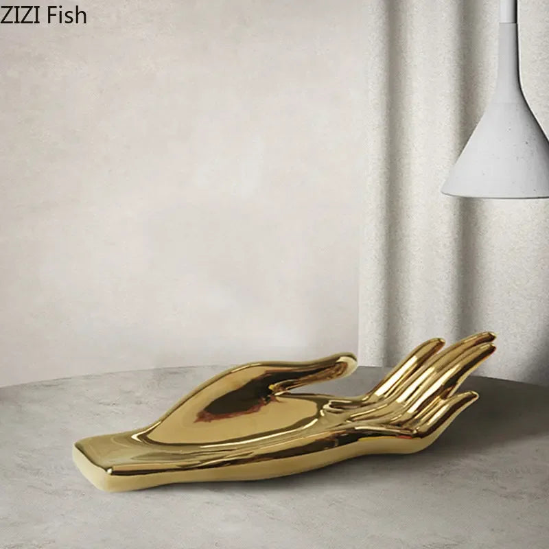 طبق فواكه سيراميك ديكوربيتس™ بتصميم راحة اليد، ديكور منزلي