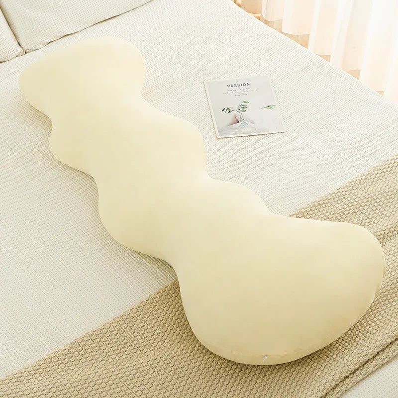DecorBites™ Ice Cream Wavy Soft Plush Pillow for Girls Bedroom & Sofa