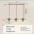 Modern Travertine Stone Pendant Light With Walnut Accent