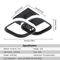DecorBites™ Acrylic Chandelier Light Modern Minimalist Ceiling Lamp for Living Dining Bedroom