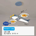 مصابيح سقف DecorBites™ Kids Airplane، مصباح LED قابل للتعتيم بجهاز تحكم عن بعد