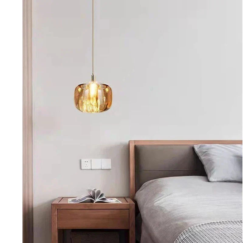 DecorBites™ Crystal LED Chandelier: Modern Staircase Pendant Light for Stylish Home Decor