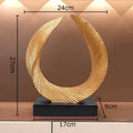 DecorBites™ Golden Knot Sculpture Desk Ornament Minimalist Abstract Room Decor