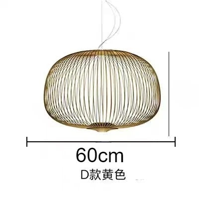 Spokes Birdcage Pendant Light in Polished Chrome