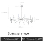 Minimalist Metal G9 Pendant Chandelier