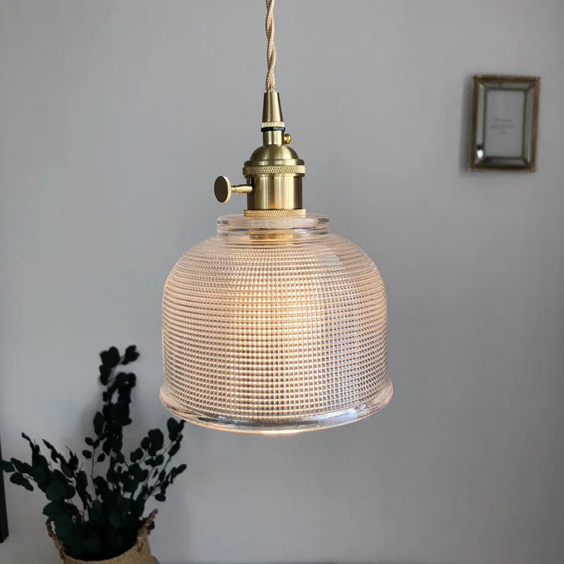 DecorBites™ Glass LED Pendant Light Fixture for Modern Home Decor