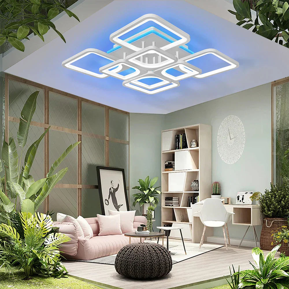 ثريا سقف LED من DecorBites™ بإضاءة قابلة للتعتيم لديكور المنزل